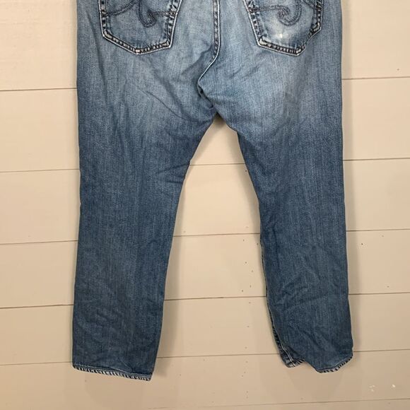 AG Adriano Goldschmeid *The Graduate Tailored leg” men’s size 30 jeans distress - Picture 7 of 7